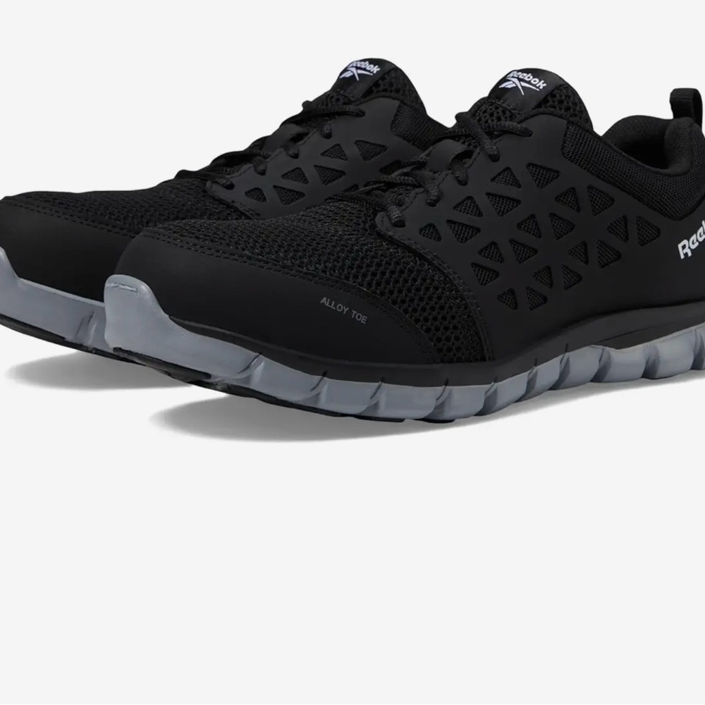 Reebok Men's Black safety shoes.